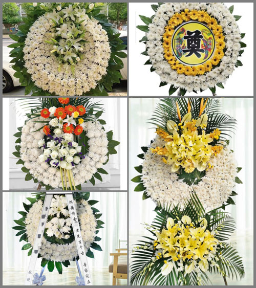 广东江门市台山市四九镇松朗村花圈速递